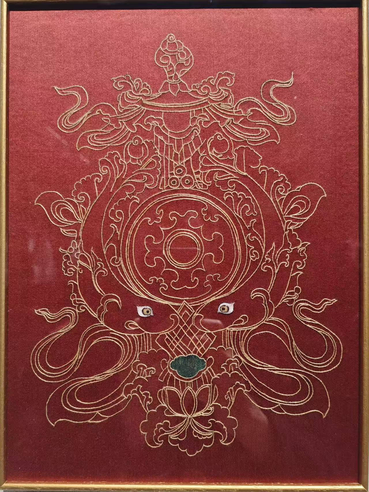 红底吉祥八宝