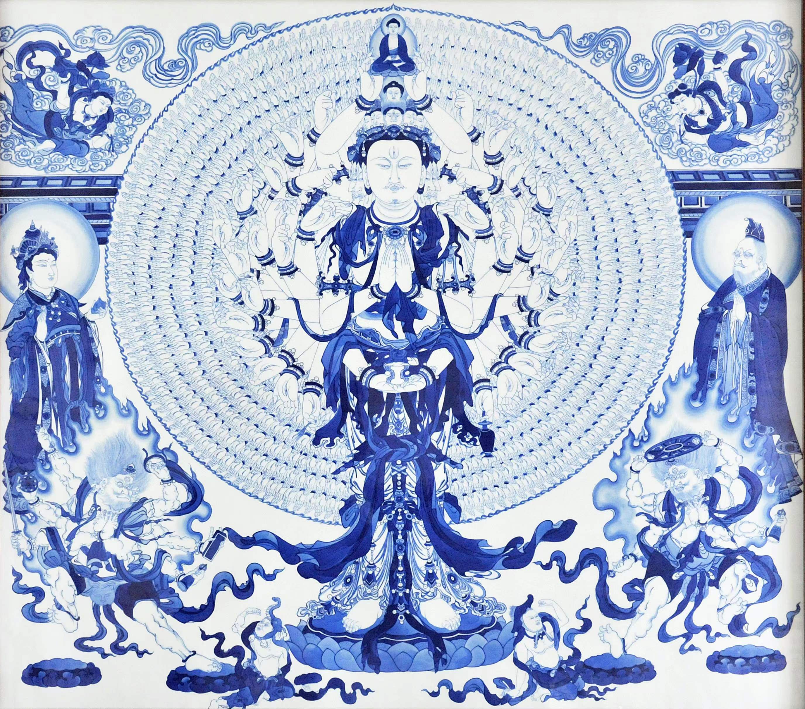 敦煌千手千眼观音