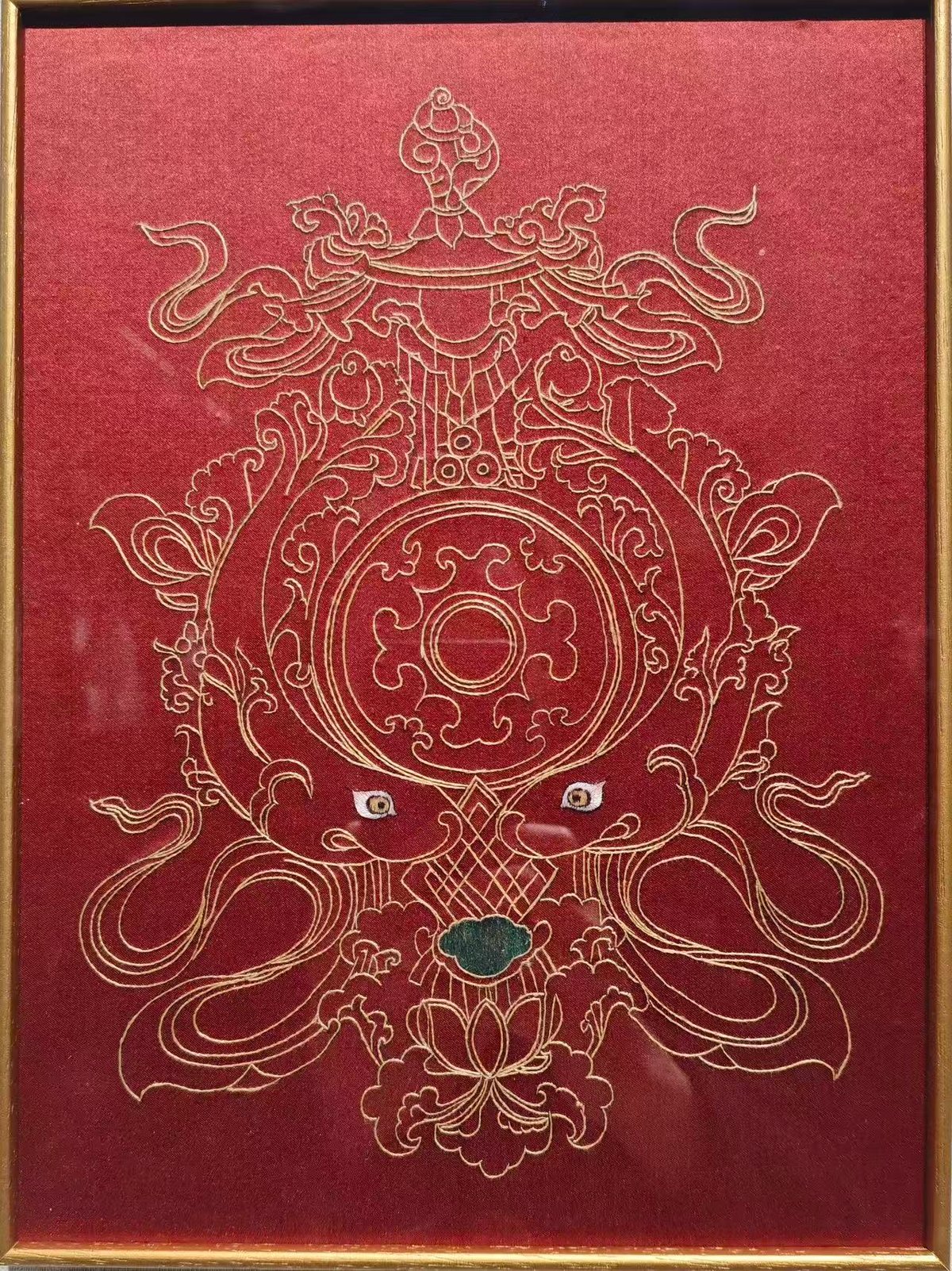 红底吉祥八宝